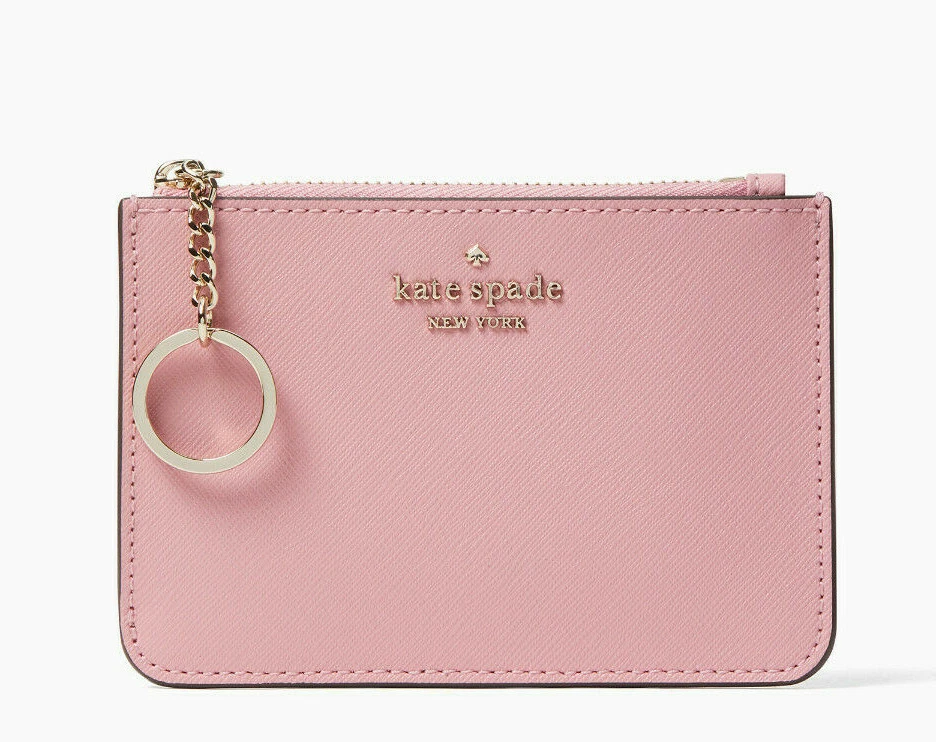 Kate Spade laurel way bitsy Card Case Coin Purse Key Fob Pouch Wallet ~NWT~  Pink