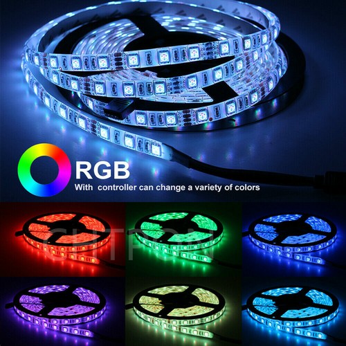 DC12V 1M 5M SMD 5050 RGB white Waterproof 300 LED Flexible 3M Tape Strip Light - Picture 7 of 13
