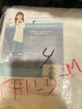 Medium Disposable Lab Coats for Kids, 4 Pack Scientist Coats Doctor Coat Lab S5 