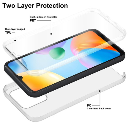 für XIAOMI LG HUAWEI OPPO 360° Grad Transparente Schutz Hülle Full Cover Case - Bild 291 von 394