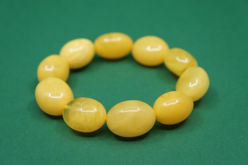 2089 Pulsera Natural Báltico Ámbar Regalo Mano Gratis Mate Forma de Oliva Mujeres Hombre - Imagen 6 de 13