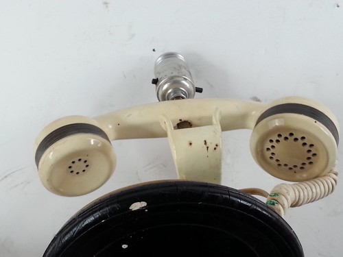 Vintage Automatic Electric Company Monophone Telephone Lamp Light - Picture 11 of 16