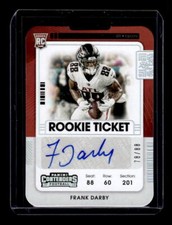 2021 Panini Contenders Rookie Ticket Stub #229A Frank Darby Auto /88 RC