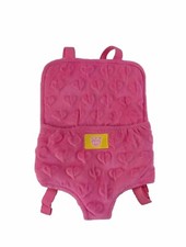 Build A Bear BABW Pink Plush Animal Toy Carrier Backpack Adjustable Straps