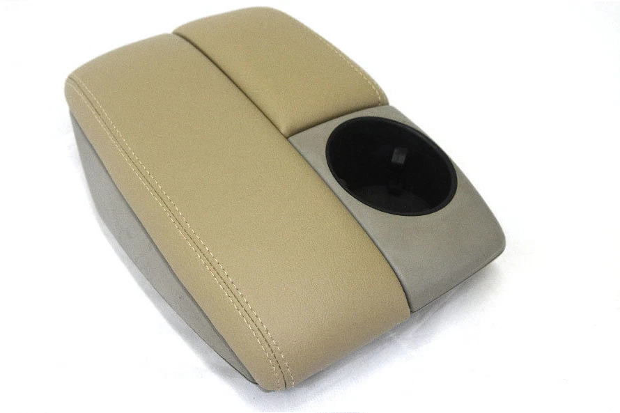 Reposabrazos consola central PVC cubierta cuero para Audi Q7 07-15 beige Foto 2 de 4