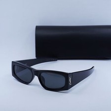 New SAINT LAURENT SLM140/F 001 Shiny Black/Grey 56-18-130 Sunglasses