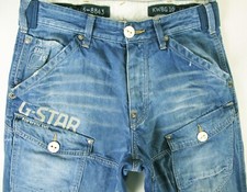 *HOT Men's G STAR RAW DENIM STORM 5620 LOOSE EMBRO BELT Jeans 32 x32 (Fit 31x32)