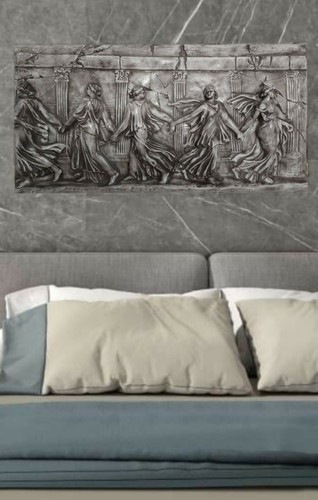 GROß RELIEF GRIECHISCHE GIPSSTUCK GRIECHENLAD WANDRELIEF SKULPTUR BILD ANTIK - Bild 8 von 12