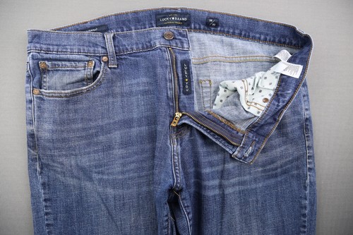 Men's Lucky Brand Jeans 221 Straight Stretch Medium Wash 5 Pocket Size 38x30 - Picture 3 of 11