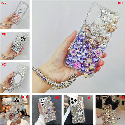 Handmade Luxury Bling Diamonds Rhinestones Crystals Phone Case for Samsung Moto
