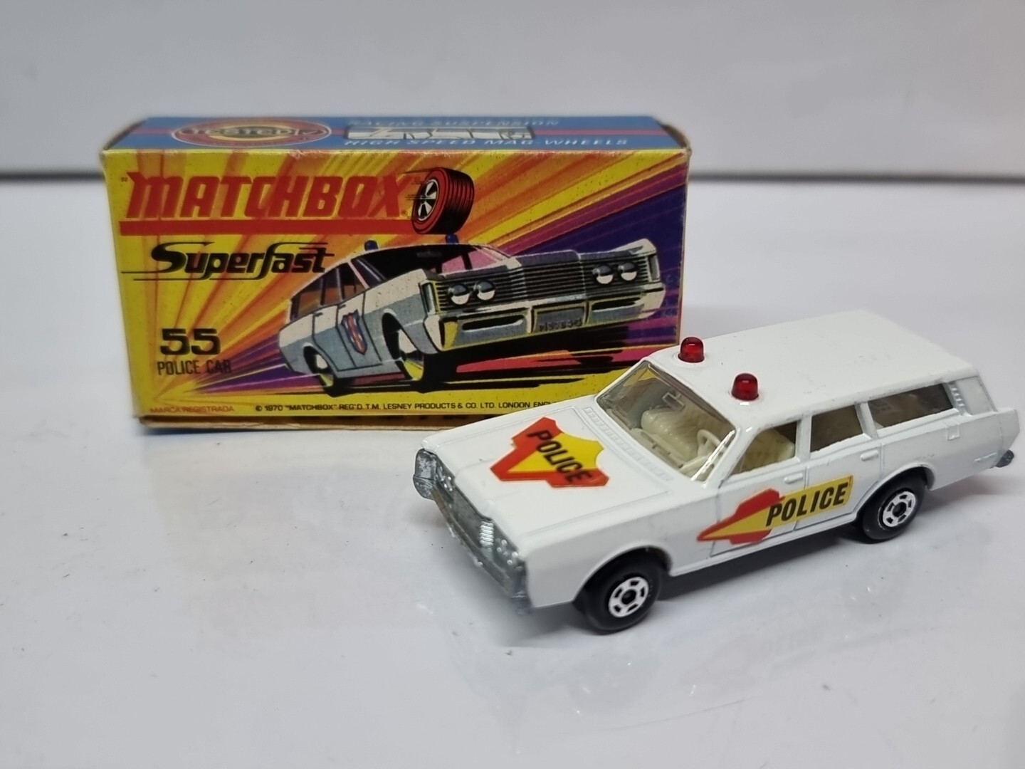 Matchbox 55d, Mercury Police Car - Free Price Guide & Review