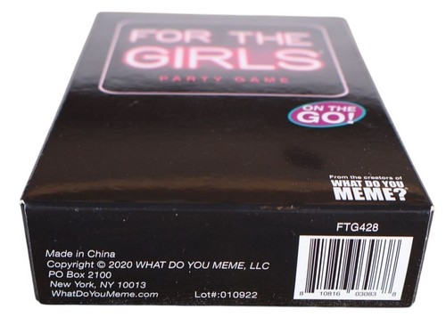 For The Girls On-The-Go Edition Card Game 13+ 180 Cards New What Do You Meme? - Picture 2 of 6