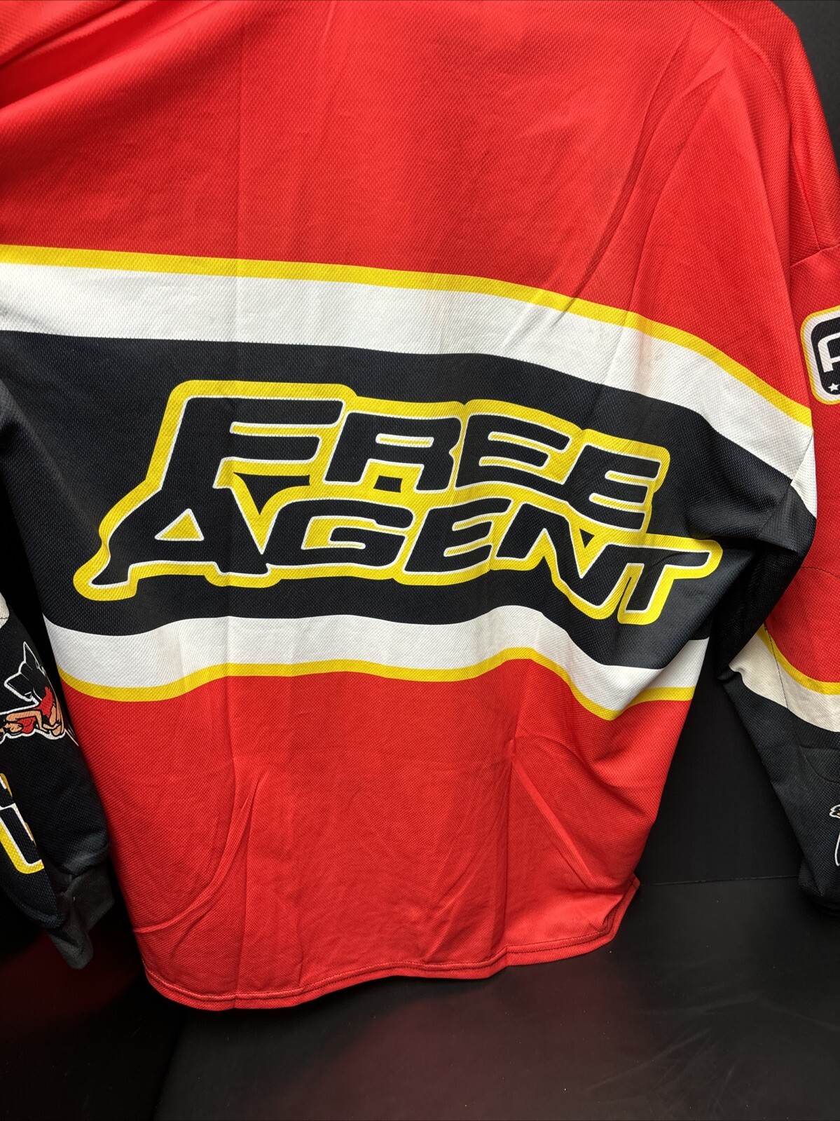 NOS (L) Free Agent Knucklebone Bicycle Factory Team Racing Jersey Bmx GT Mini SE