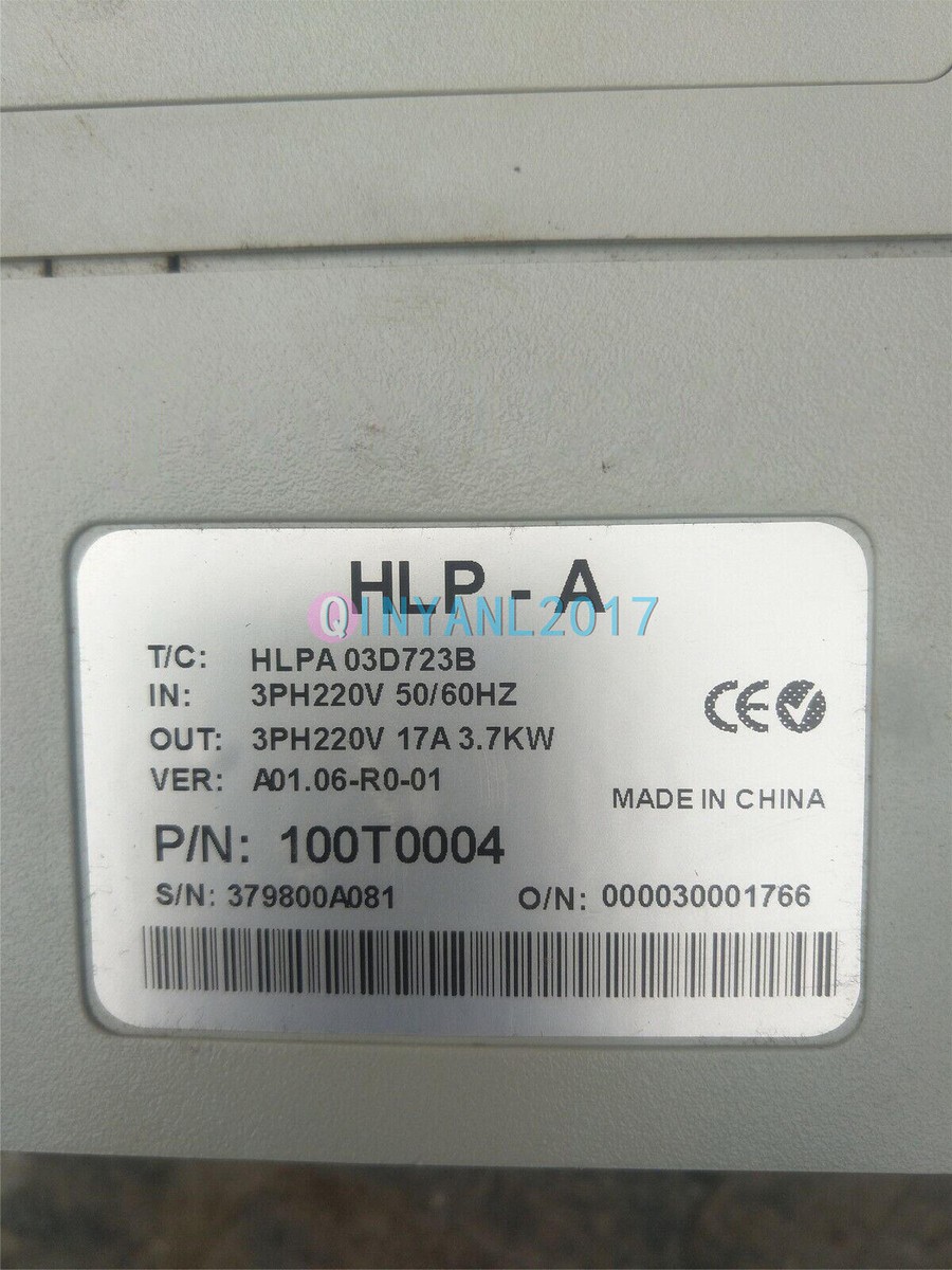 1PCS Used HOLIP Inverter HLP-A series HLPA03D723B 220V 3.7KW HLPA