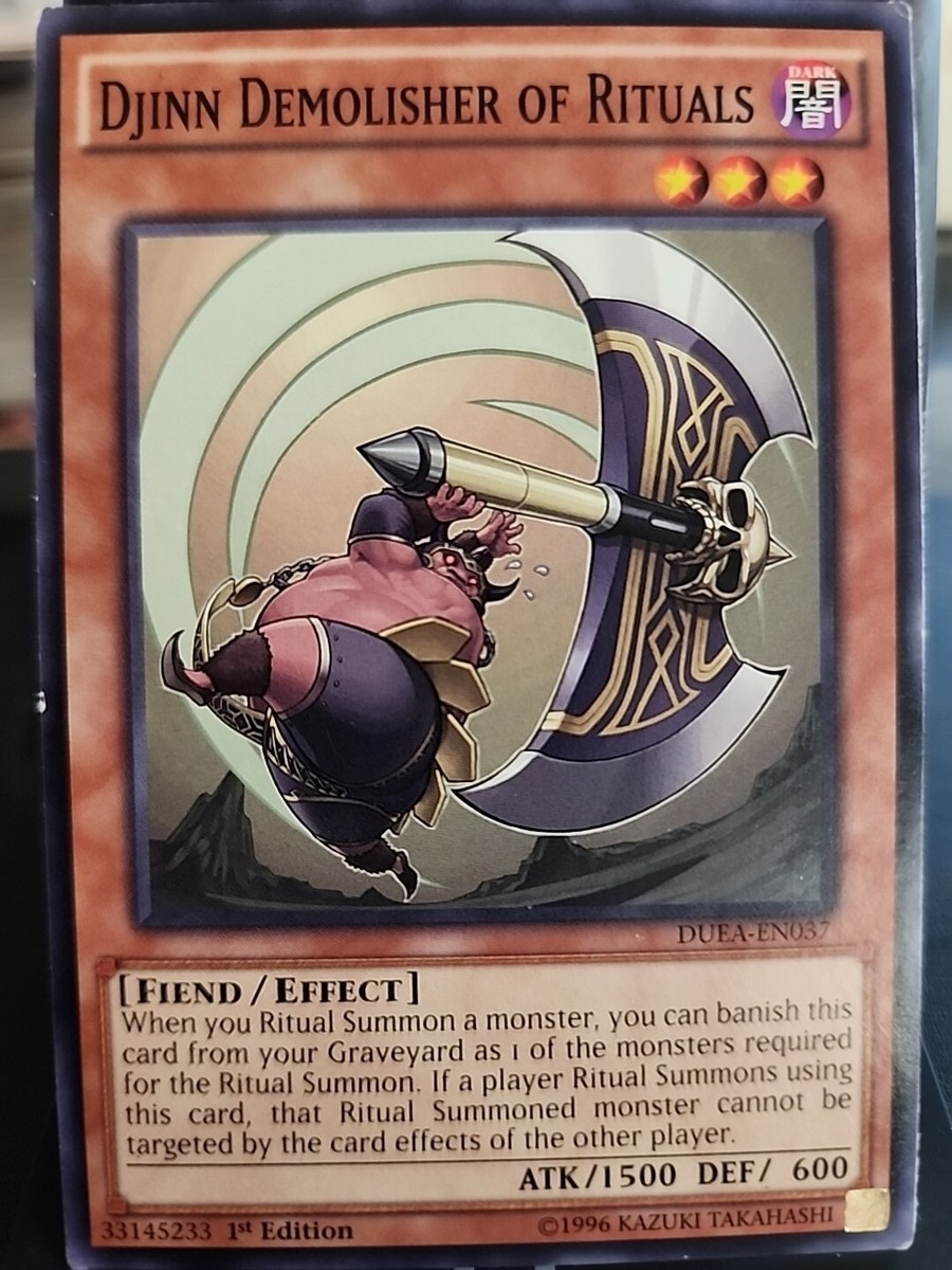 Djinn Demolisher of Rituals - 1st Edition - Yugioh Dark Monster - Vintage
