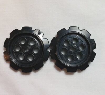 Lot Of 2 -  Lego Technic Chain Drive Black Iron Jockey Large