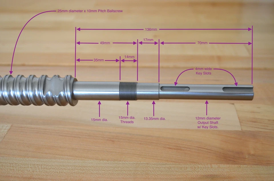 Nuevo en Caja THK BTK2510V-5.3ZZ+1411LC7T Tornillo Bola Laminada 25mm Diámetro x 10mm Plomo Foto 4 de 4