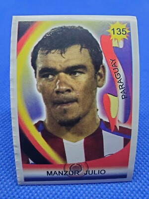 2006 Reyauca JULIO MANZUR Vive El Mundial Venezuela Soccer Sticker PARAGUAY #135