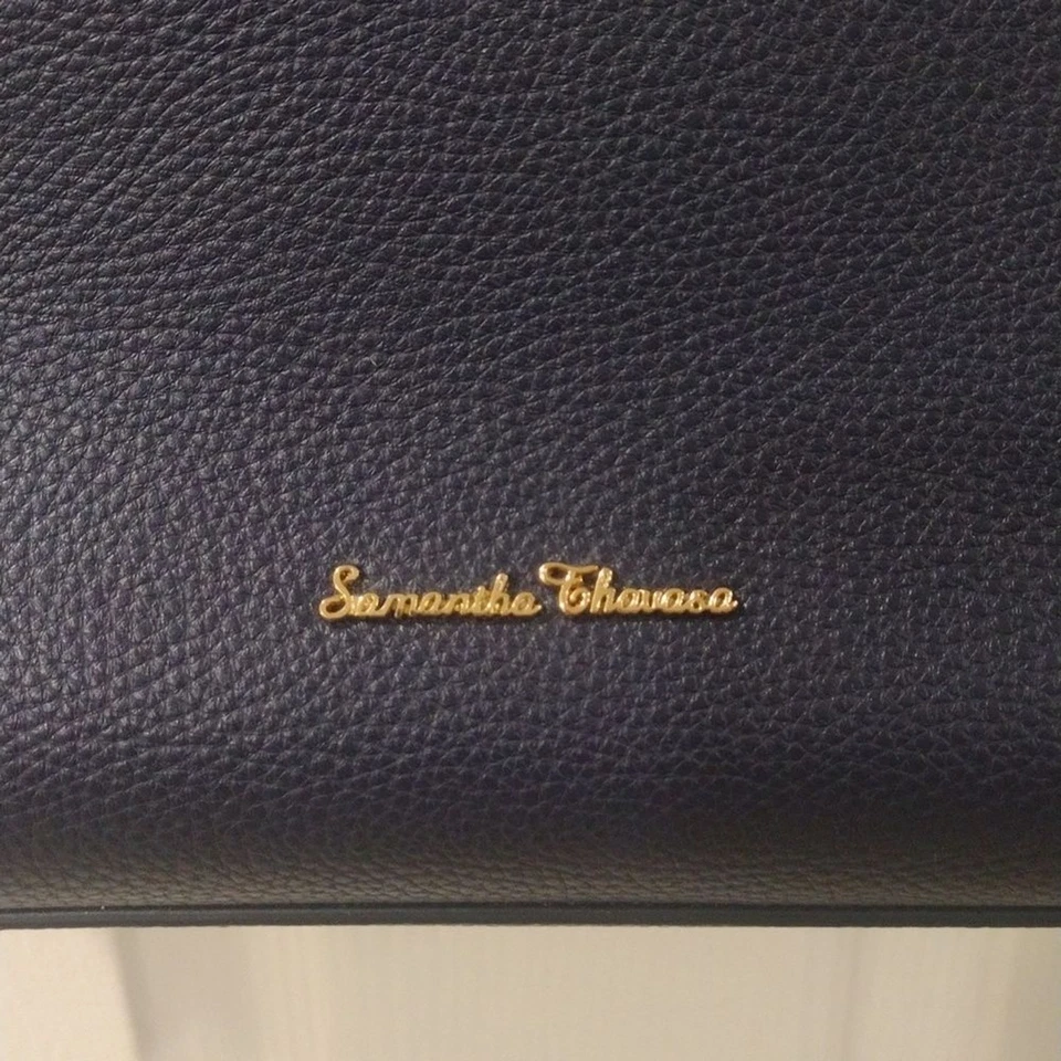 Samantha Thavasa 蓝色双向单肩包 - 人造皮革,拉链闭合,全新无标签 — 第 3/4 张图片