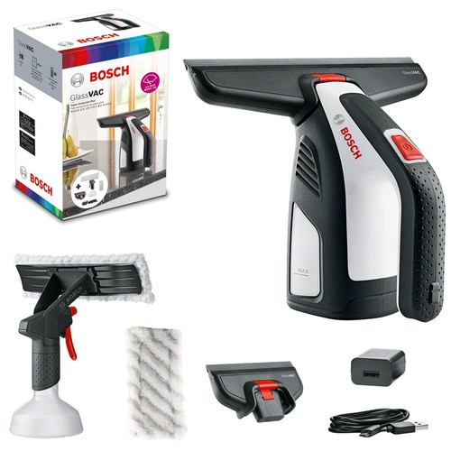 Bosch Lavavetri Aspiragocce Elettrico a Batteria, Caricabatteria USB, Cinghia da