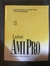 Anleitung Textverarbeitungsprogramm Ami Pro Version 3 von Lotus