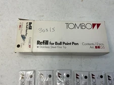 Lot Of 6 Tombow BRGS Blue Refill For Ball Point Pen