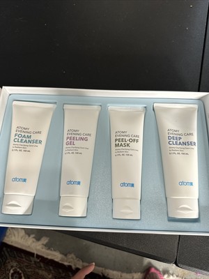 Atomy Evening Care 4 Set Cleansers and Peeling Mask K-Beauty Made in Korea
