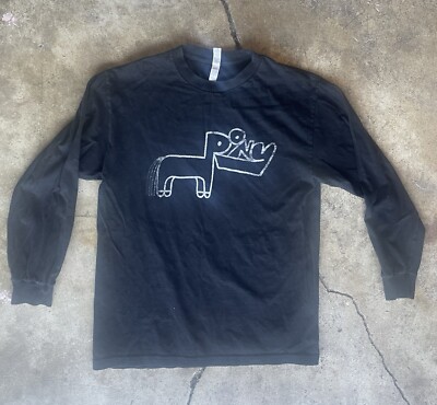 Rex Orange County Shirt M Black Short Sleeve Crew Neck Pony