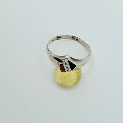 Original WW1 German 800 Silver Patriotic Ring 1914/15 Enamel Flag