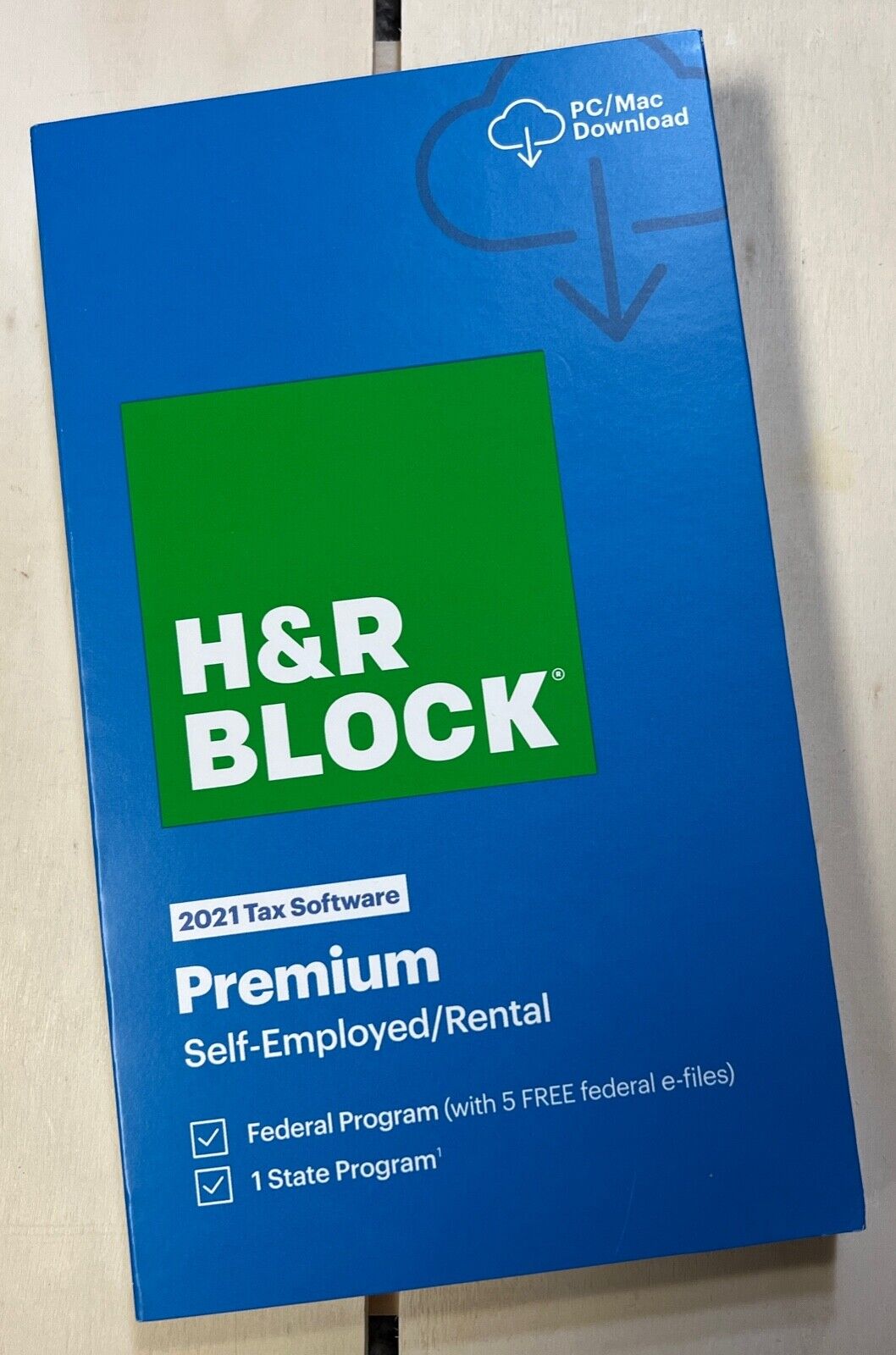 H&R BLOCK 2021 Tax Software PREMIUM Self-Employed/Rental WINDOWS & MAC ~ SEALED