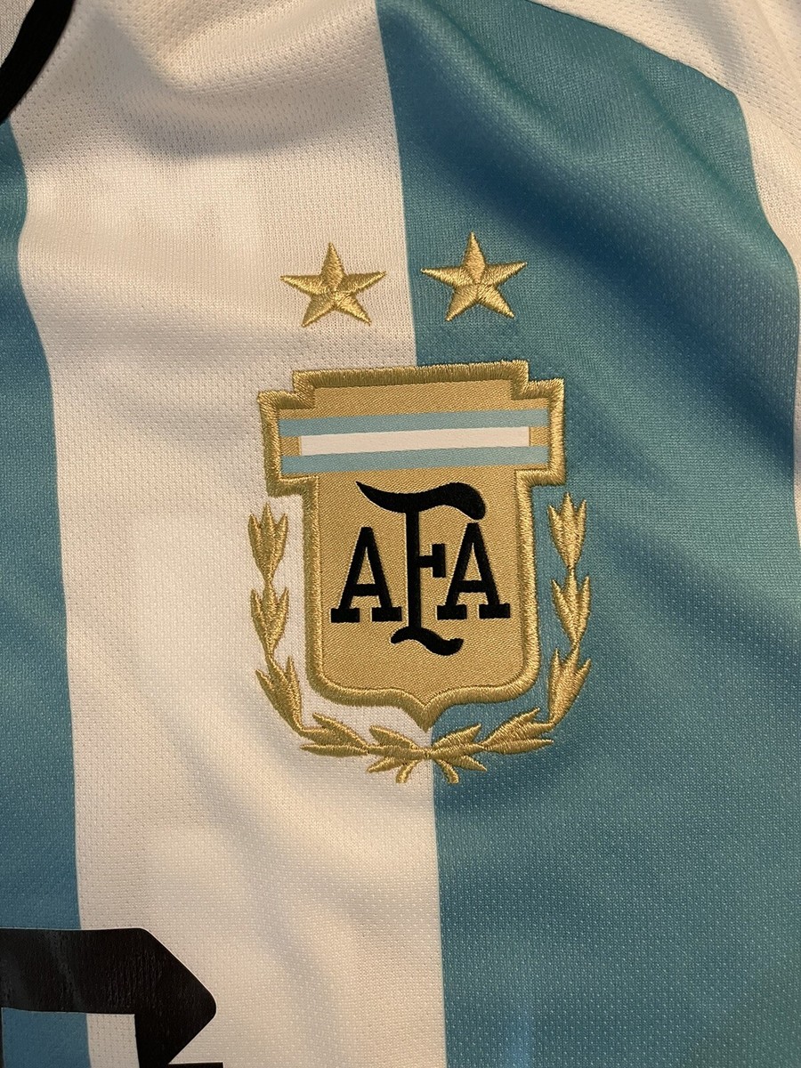 adidas Messi #10 Argentina 2022 World Cup Men's Home Jersey, Large