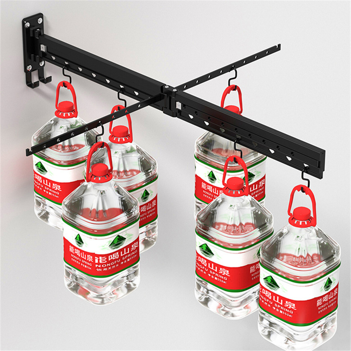 TriFold Clothes Drying Rack Wall Mounted Laundry Airer Drying Rack Collapsible eBay