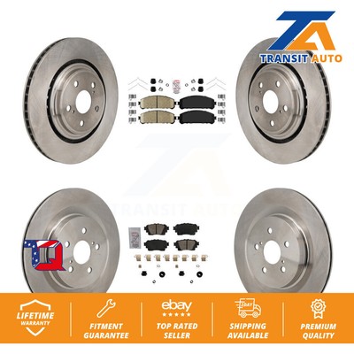 Front Rear Ceramic Pads And Disc Brake Rotors Kit For Toyota Highlander