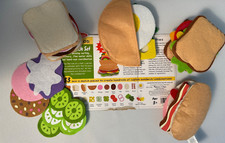 Melissa  Doug Felt Food Sandwich Play Food Set, 33 Pieces - Complete