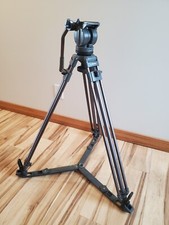 Libec Tripod Model H38 Fluid Head Mid-Level Spread Adjustable Legs Filming Photo