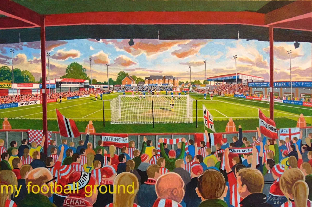 Altrincham FC A3 Print - 12 x 16 Superb Football Art