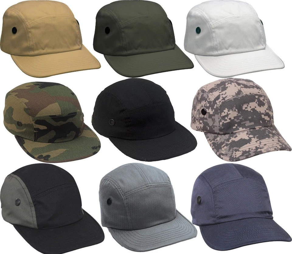 Gorra de Calle 5 Paneles Sombrero de Ingeniero Urbano Ajustable Ejército Militar Táctico Camuflaje Foto 2 de 2