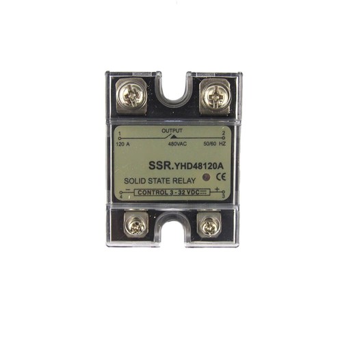 YHD48120A para relé de estado sólido YANGJI SSR 120A DC3-32V control AC24-480V DC-AC - Imagen 2 de 5