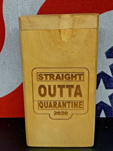 STASH BOX HOT OUTTA QUARANTINE 2020 ONE HITTER FLOWER USA TOBACCO BOWL 4" DUGOUT - Picture 9 of 12