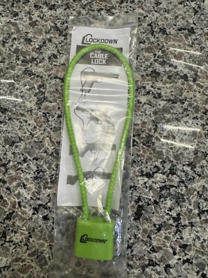 LOCKDOWN 15 Inch Cable Gun Lock green with 2 Keys New In Package kid safe child