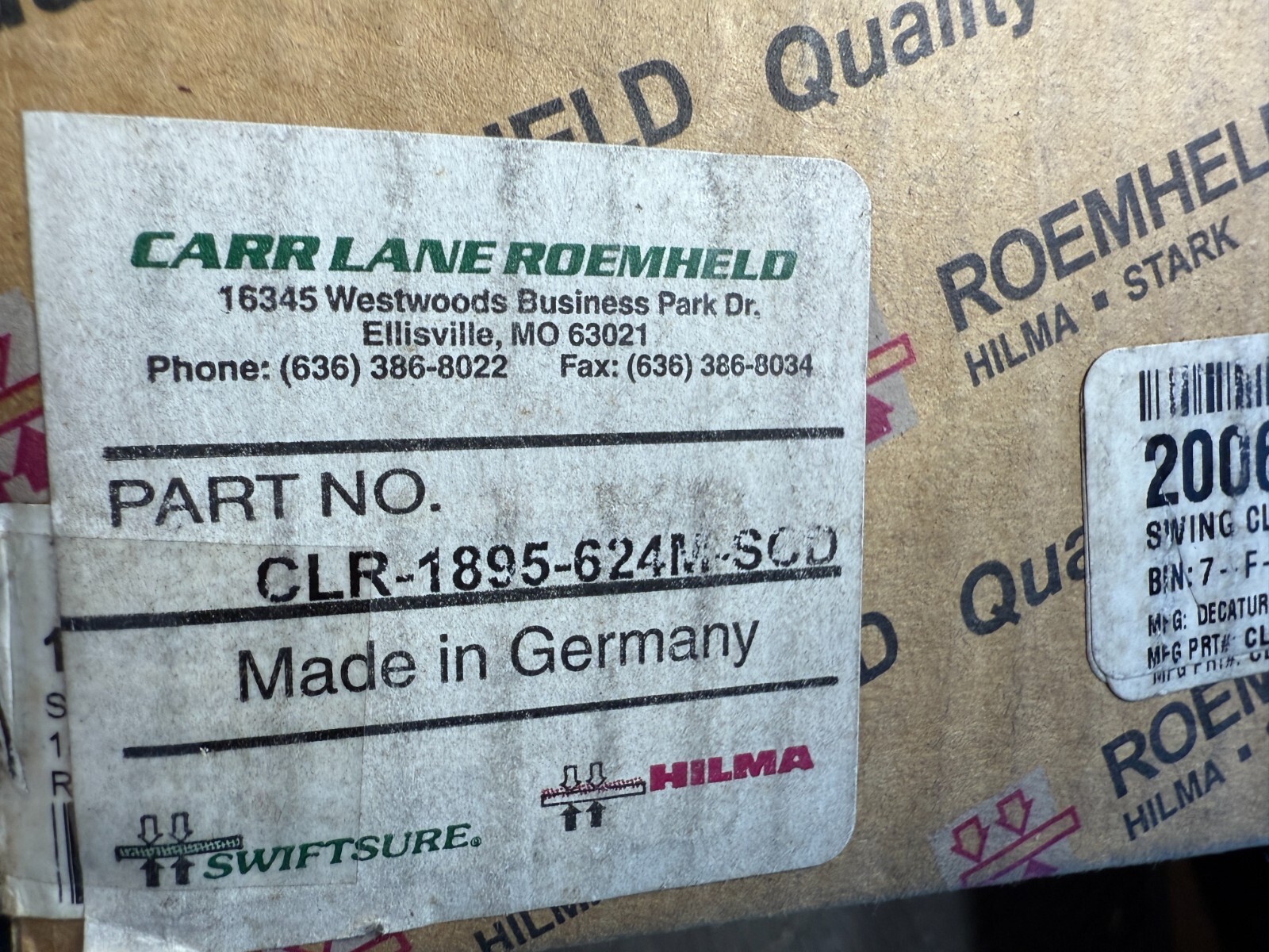 Carr Lane Roemheld CLR-1895-624M-SCD 500bar Swing Clamp Tool