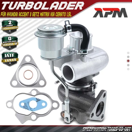 Turbolader HYUNDAI GETZ  1.5 CRDi (TB)