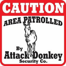 Caution Attack Donkey