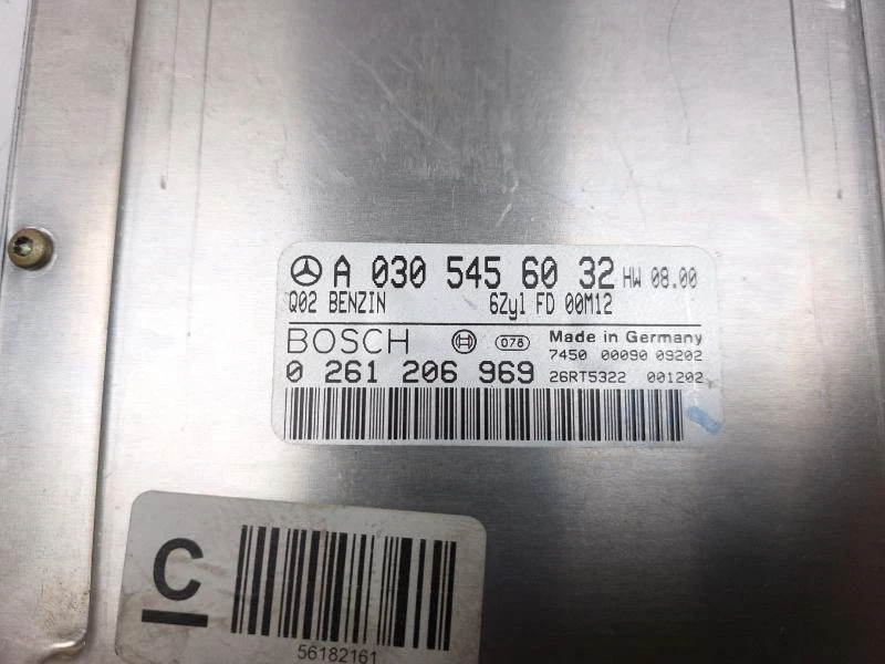 0261206969 CENTRALINA MOTORE ECU BOSCH MERCEDES-BENZ SLK (R170) V6 3.2 B 18V AUT - Immagine 4 di 4