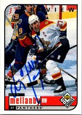 Scott Mellanby autographed Hockey Card (Panthers) 1998 Upper Deck Choice #90