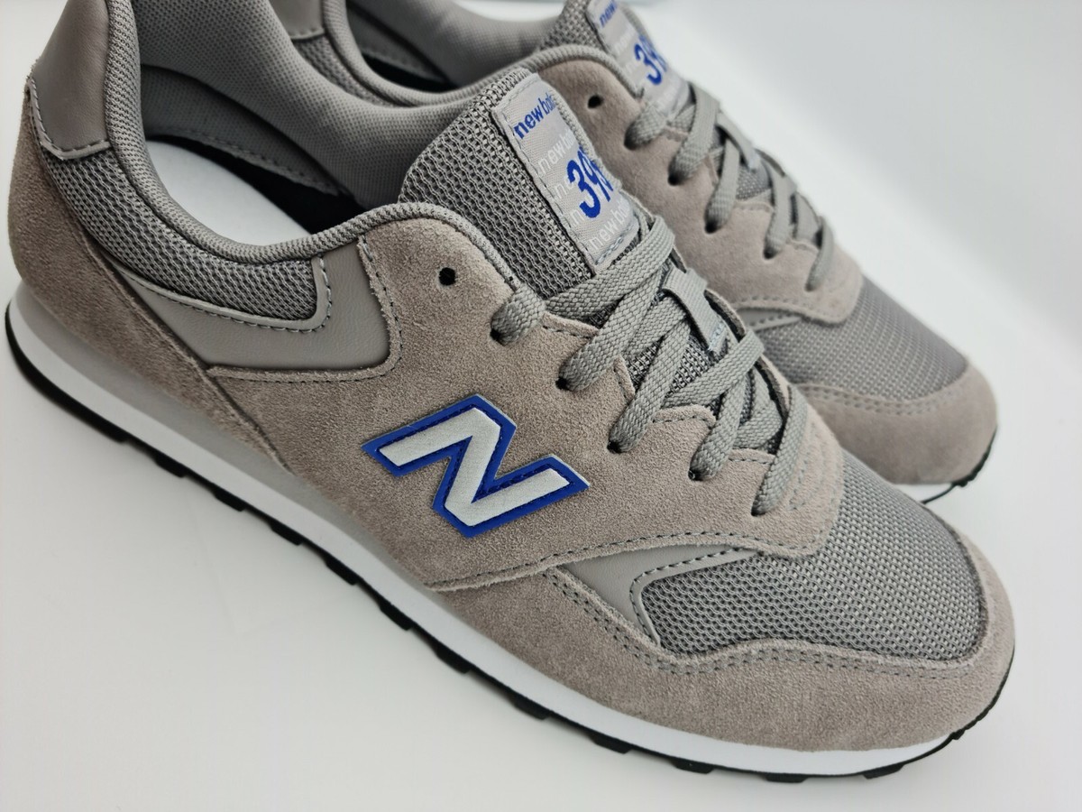 New Balance 393 Suede Trainers, Grey/ White/Silver, UK 8 EU 42 CM 