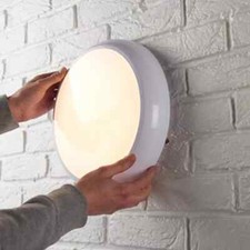Image of LED Wall & Ceiling Light Round Bulkhead 20W IP65 Standard, Sensor or Emergency