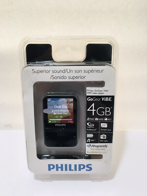 Philips GoGear Vibe 4 GB Portable MP3 Video Player 1.5-Inch Color Screen Sealed 