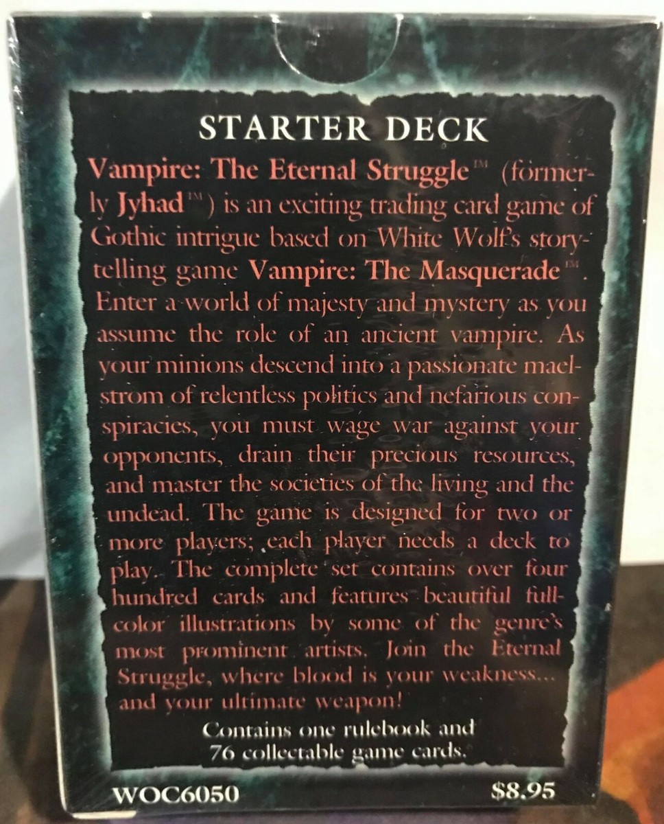 Vampire The Eternal Struggle Deckmaster Starter Deck Jyhad Card