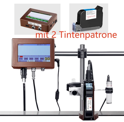 Online Tintenstrahldrucker Inkjet Drucker Datums Barcode Logo Etikette QR Regal
